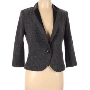 BCX Black Suit Jacket with White detail